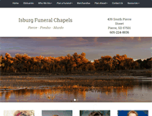 Tablet Screenshot of isburgfuneralchapels.com